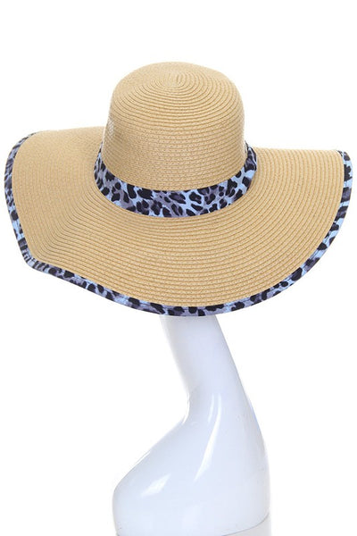 CC Brand Leopard Print Sun Hat