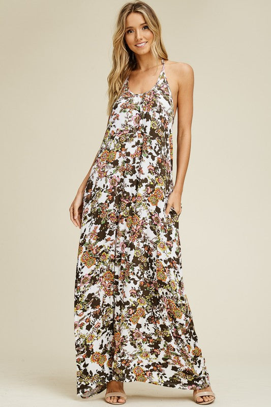 Floral Print Maxi Dress