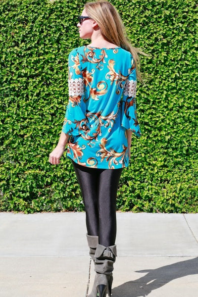 Floral Asymmetrical Top