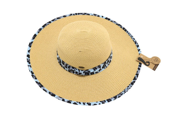 CC Brand Leopard Print Sun Hat
